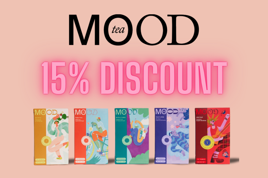 15% Discount off MOOD tea!